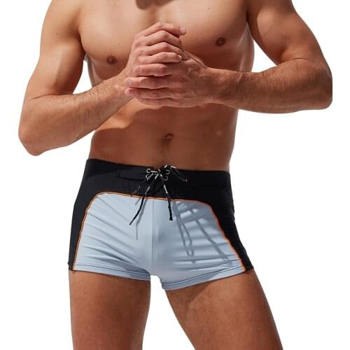 Mens Swimwear Swim Shorts Trunks Patchwork Flat Corner Beach Surf Casual Sports Shorts Beach Board Shorts