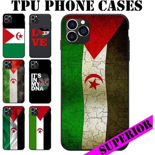 Western Sahara Flag Coat of Arms Soft TPU Phone Cases For Samsung Galaxy A20 50 70 M20 30 S7 S8 S9 S10 5G LITE Edge PLUS NOTE