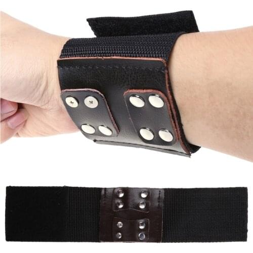 F1FD New Fishing Wrist Band Elastic Adjustable Wristband Protector Catapult Slingshot