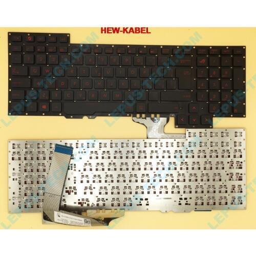 Original CZ SK Keyboard for ASUS 751J G751 G751JY G751JT G751JM keyboard Czech keyboard 0KNB0-E601CS00 ASM14C36CSJ442