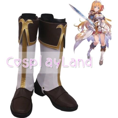 Princess Connect Re:Dive Priconne Gourmet Edifice Eustiana Von Astraea Pecorine Astrum Anime Cosplay Shoes Boots Women Shoes