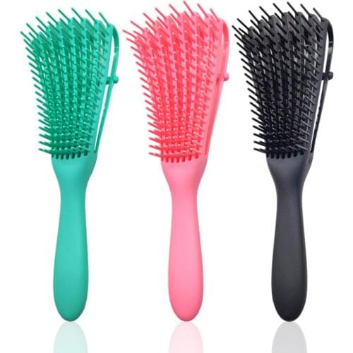 Hairbrush Anti-Static Anti-Tangling Scalp Head Massage Curling Comb With Handle for Hair Care Massage Tool 24x9CM TK-ing
