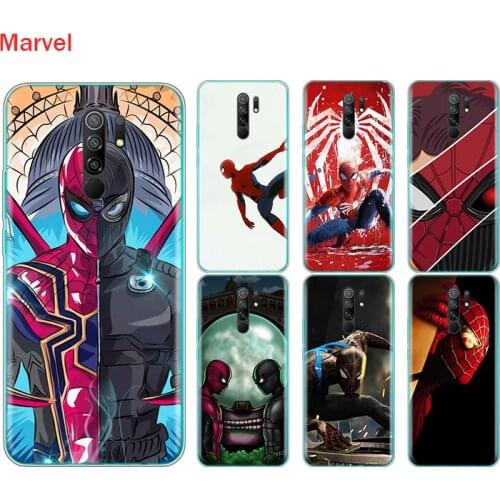 Silicone Cover The Spiderman Marvel For Xiaomi Redmi Note 10 10S 9 9S Pro Max 9T 8T 8 7 6 5 Pro 5A Phone Case