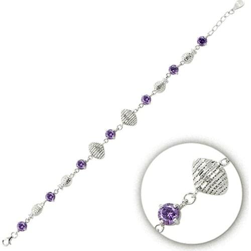 Silverlina Silver Zircon Stone Authentic Brooch