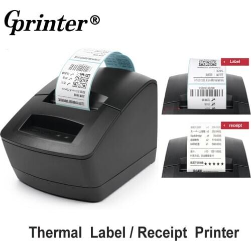 Gprinter usb port Thermal barcode /Receipt Printer Thermal label /Bill Dual-use printer 16-60mm Thermal sticker printer