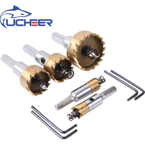 UCHEER 1pc M2 HSS metal hole opener drill bits thin stainless steel aluminum alloy reamer tin hole opener metalworking tools