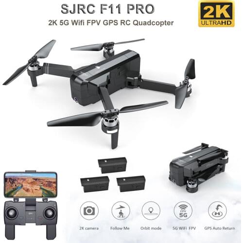 5G Upgrade SJRC F11 PRO Mini Drone With Wifi FPV 2K Camera Foldable RC Drone with 25min Flight Time RC Quadcopter Dron Vs SG906