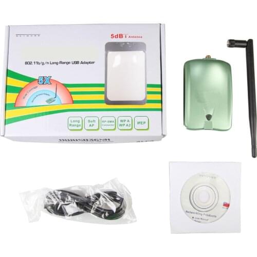 Ralink 3070L Chipset 150 Mbps USB Adapter 2000mW High Power Wireless Network Card With 5db Antenna LFA AWUS036NH