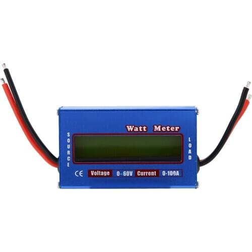 10Pcs High Accuracy Power Meter Promotion RC Watt Meter Checker DC 60V 100A Balance Voltage Battery Power Analyzer LCD Display