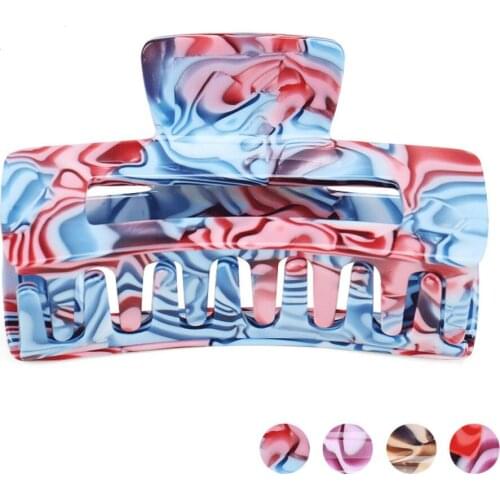 New Marble Color Claw Hair Clip - Cellulose Acetate Hair Ornament for Women Girls Hair Accessory - Hair Jewelry for Thick Hair