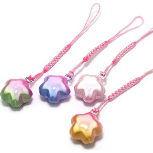 Close Bells Sakura Good Luck Jingle Bell Charms Necklace Pendant Accessories Jewelry Craft Findings