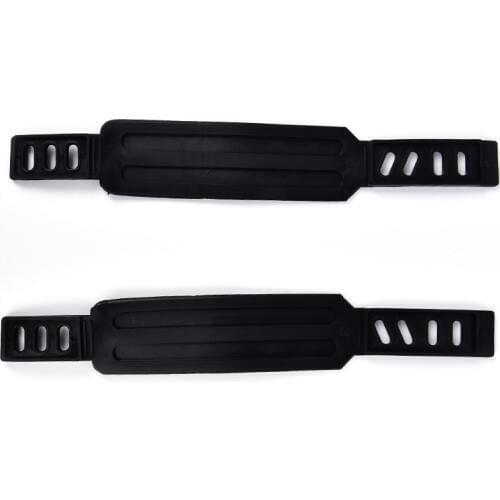 1 Pair of Plastic Pedal Straps Buckle, Anti-Slip Pedal Toe Strap Fixed Gear for Bike MTB Bike BMX Bike Pedal Black