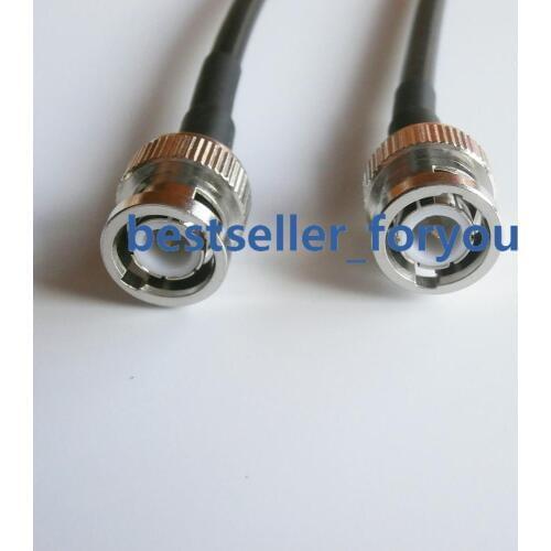 3Feet 1M RG58 LOW LOSS COAX RF CABLE BNC male to BNC male straight crimp jumper