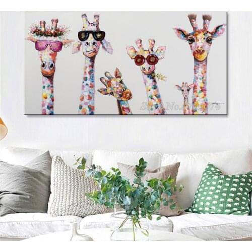 5 d diamond painting Giraffe Glasses Colorful painting 3d diy diamond embroidery full round drill large art mosaic decor EE1327