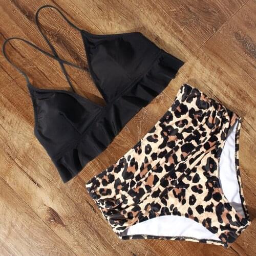 High Waist Bikini 2020 Push Up Swimsuit Women Swimwear Ruffle Bikinis Set Two Pieces Brazilian Swimming Bathing Suit Beachwear