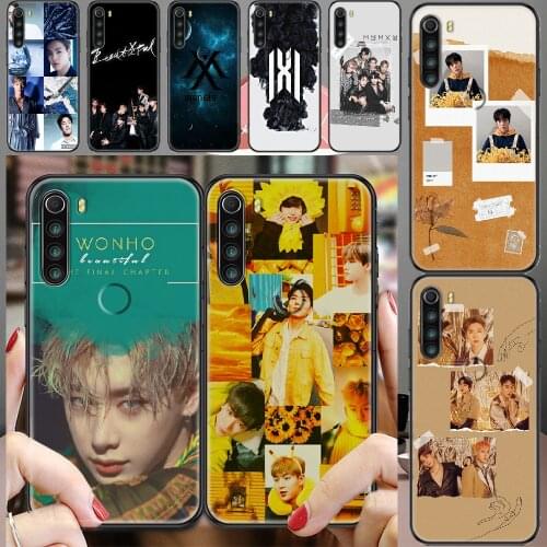 Kpop Monsta X Phone case For Xiaomi Redmi Note 7 7A 8 8T 9 9A 9S K30 Pro Ultra black painting hoesjes art shell fashion prime