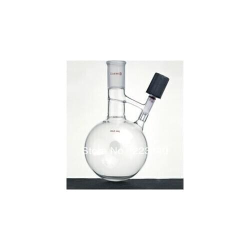 F481500 Flask, Solvent Transfer/Storage, Capacity:500ml, Joint:14/20, Valve Size:0-4mm