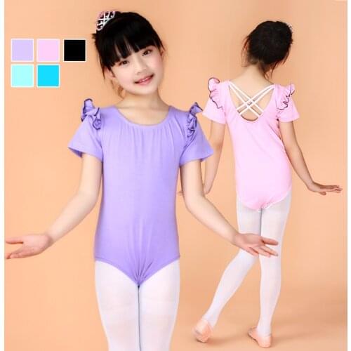 Discount Short Sleeved Gymnastics Leotard Ballerine Tutu Factory-direct-clothing Girl Ballerina Dress Cheap Ballet Dance Clothes