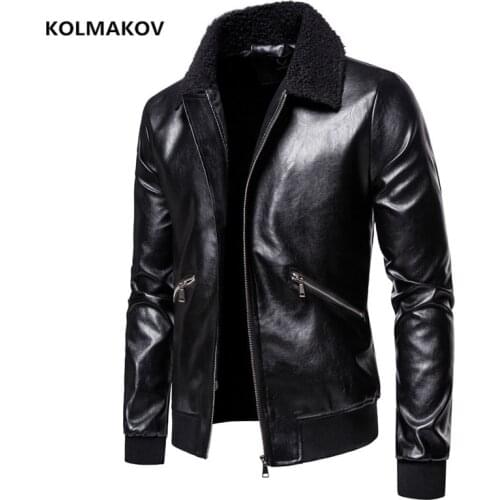 KOLMAKOV Men's Faux Leather Jackets