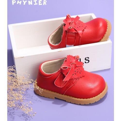 2019 spring Korean princess shoes 1-3-5 years old girls shoes new leather baby toddler shoes