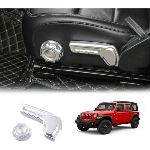 Red Seat Adjustment Button Panel Handle Cover Trim Fit 2018 for Jeep JL JLU Wrangler