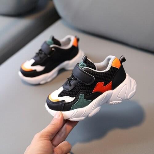 2021 Infant shoes New Spring/Autumn Children Shoes Unisex Toddler Boys Girls Sneakers Mesh Breathable Fashion Casual Kids Shoes