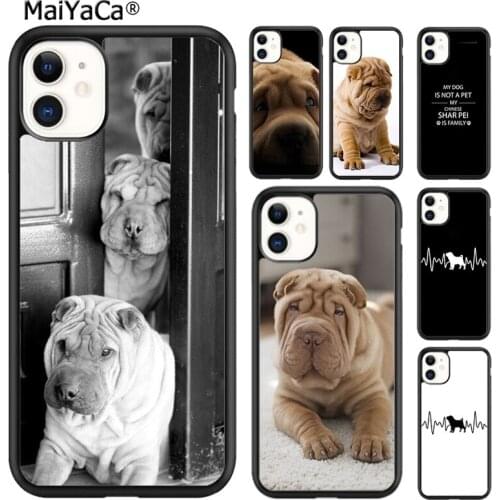 MaiYaCa Shar Pei Dog Puppy TPU Phone Case Cover For iPhone SE 6 6s 7 8 plus X XR XS 11 12 pro max Samsung Galaxy S8 S9 S10 shell
