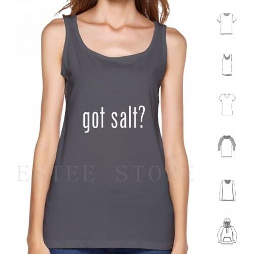 Got Salt Dark Tank Tops Vest Sleeveless Supernatural Winchester Ghost Horror Demon Dean Sam Milk Got Castiel Bobby Angel