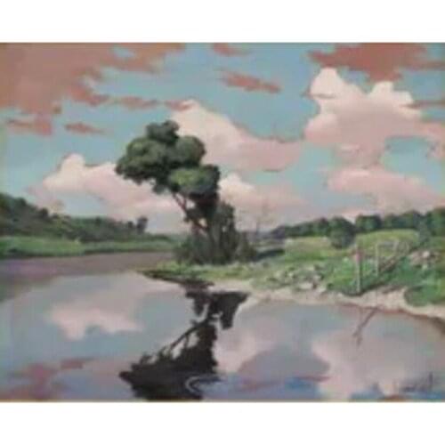 DIY Cross stitch kits Embroidery Needlework Sets Full Landscape Lakeside Diamond Painting GJ718