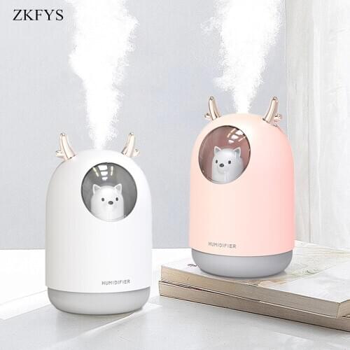 Night Light Aroma Oil Air Humidifier For Home Eliminate Static Electricity Clean Air Care For Skin Nano Spray 7 Color Lights
