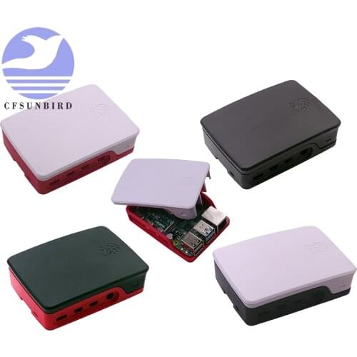 Original Raspberry Pi 4 Official Case ABS White & Red Shell Plastic Enclosure Box for Raspberry Pi 4 Model B