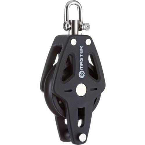 Sailboat Dinghy 60mm 2 1/3" Single Swivel Shackle Becket Block Small Boat Block Master BP-0602F