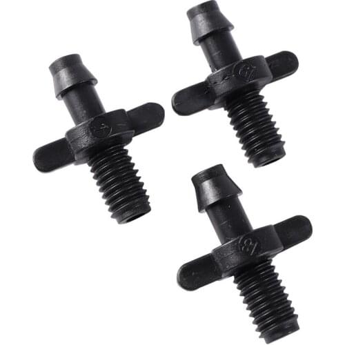 1/4" Barbed Straight Connector With Threaded Water Purifier Parts Hose Fittings Irrigation Garden Pipe Connectors 50 Pcs