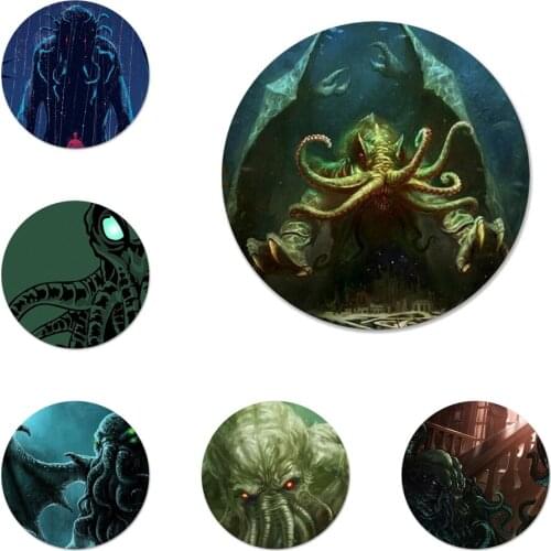 Sleeve Loves Cthulhu Icons Pins Badge Decoration Brooches Metal Badges For Backpack Decoration