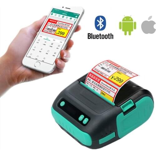 S3 Clothing Tag Product Price Barcode QR Code Sticker Width 20-80mm Mobile Phone Bluetooth Portable Mini Thermal Label Printer