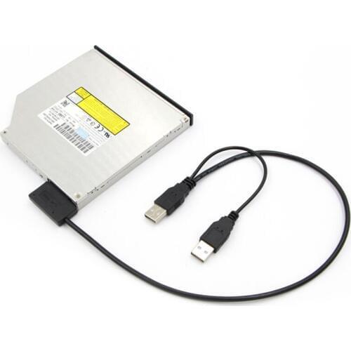 Slim SATA Cable USB 2.0 To 7+6 External Power For Laptop SATA Adapter Converter Support Window Xp/7/8/10 Mac OS EM88