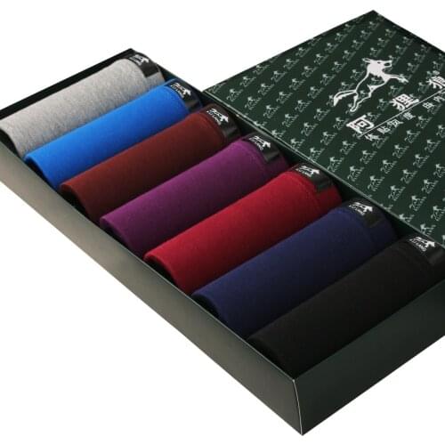 ALILANG boxershorts men 7pcs set panties for men ModaL mens underwear ropa interior hombre boxer briefs shorts Boxer Shorts