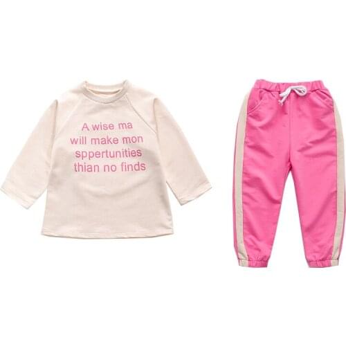 Spring Autumn infant Girls Clothing Sets Toddler Girls Clothes Outfit Kids Tracksuit Girl Suit Casual Sport Children Clothing