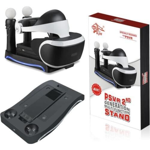 The second generation 4 in 1 base For PS4VR multi function handle holder VR Game Handle Charger Base Accessories