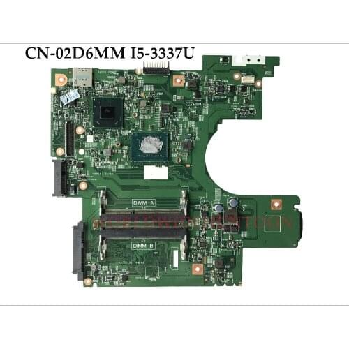 High quality 2D6MM 02D6MM CN-02D6MM For Dell Latitude 3330 Laptop Motherboard DLA13 HM77 SR0XL I5-3337U DDR3 100% Tested