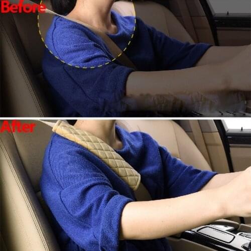 1 Pair Soft Auto Car Seat Belt Cover Universal Warm Plush Shoulder Cushion Protector Safety Belts Shoulder Protection