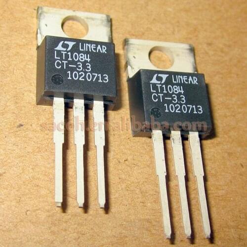 10Pcs LT1084CT LT1084CT-3.3 or LT1084CT-5 or LT1084CT-12 TO-220 5A Adjustable RegulatorV Single MOSFET
