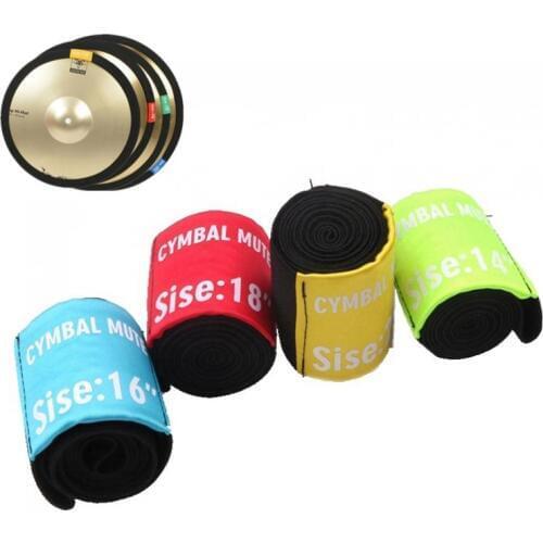 14 16 18 20 Inch Polyester Fibre Cymbal Mute Circle Ring Drum Set Hi-hat Practice Silencer