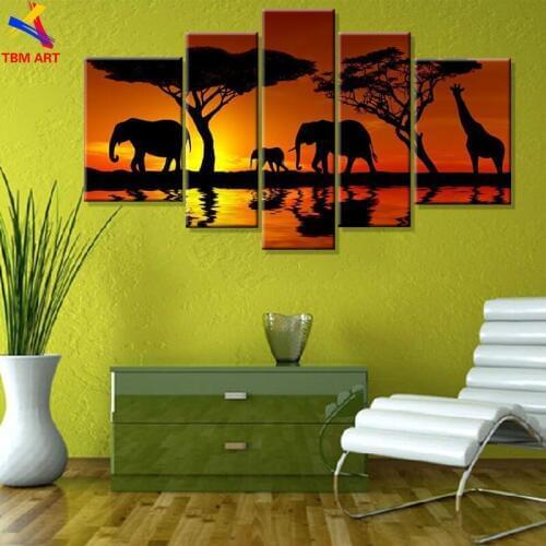5PCS Directly From Artist Canvas Painting 100% Handmade Modern Abstract Oil Painting Canvas Wall Art Home Decoration TH017