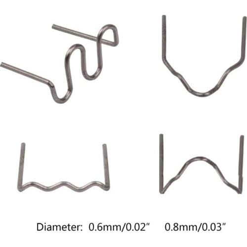 600Pcs Precut 0.6/0.8mm Wave Flat Hot Staples For Plastic Stapler Repair Welder B36B