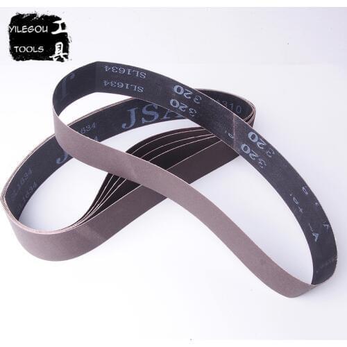 5 Pieces 40 * 760mm Sanding Belt 760*40mm Aluminium Oxide Abrasive Band (Grit 80-240) For Round Tube Polishing Machine