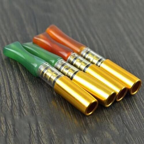 Agate smoking pipes natural quartz minerals crystals spiritual healing stones reiki decoration