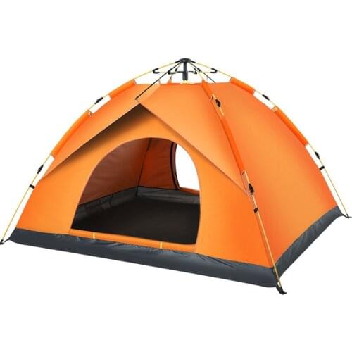 210D Oxford Cloth Hydraulic Spring Fast Opening Automatic Tent Outdoor Thickened Rainproof Double People Camping Tent