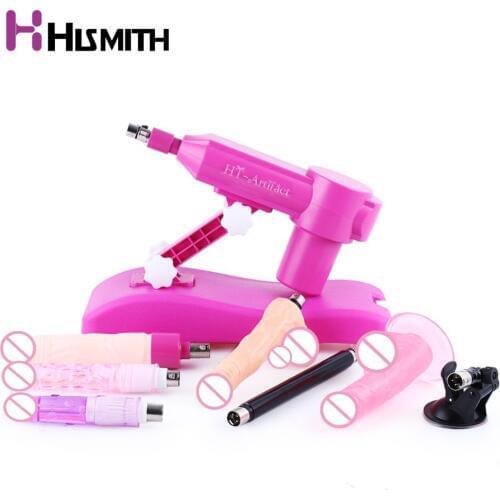 Hismith Automatic Sex machine for women with 7 attachments Water injection retractable love machine CE ROHS sex products