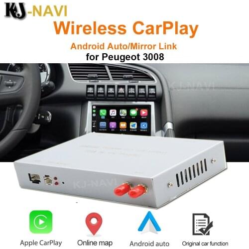 For Peugeot 3008 DS5 C4L C4 C3 C5 207 2015-2016 with Android Auto Mirror Link AirPlay Car Play Function Wireless Apple CarPlay